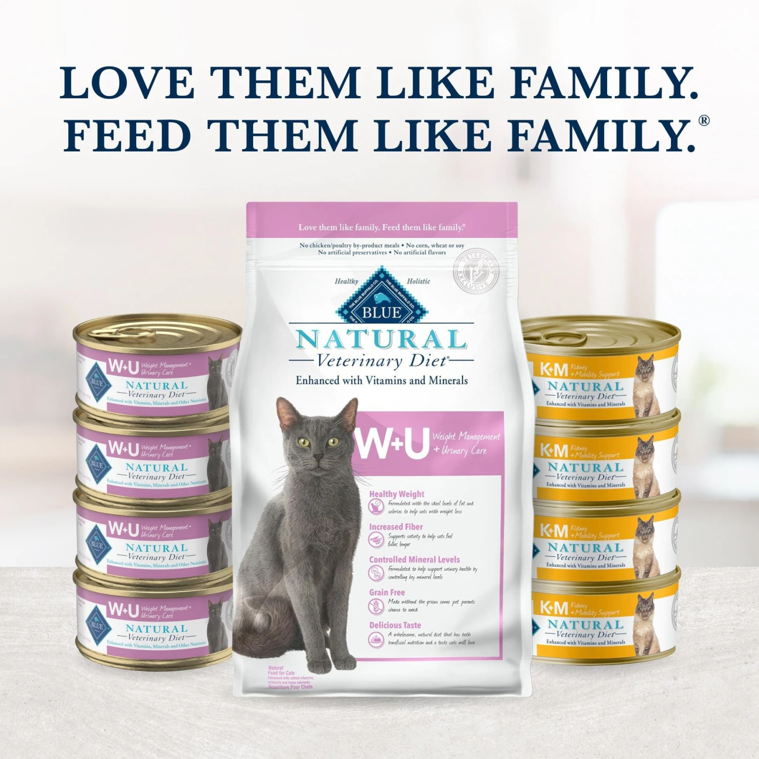 Blue Buffalo Natural Veterinary Diet W+U Weight Management + Urinary Care Grain-Free Wet Cat Food 10 Blue Buffalo Natural Veterinary Diet W+U Weight Management + Urinary Care Grain-Free Wet Cat Food - Image 8