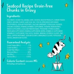 Tiny Tiger Chunks In Gravy Seafood Recipe Grain-Free Canned Cat Food -Almo nature Sales 147756 PT5. AC SS1800 V1545428541