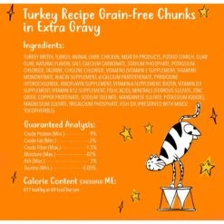 Tiny Tiger Chunks In EXTRA Gravy Turkey Recipe Grain-Free Canned Cat Food -Almo nature Sales 147776 PT5. AC SS1800 V1671726601
