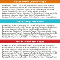 Nutro Perfect Portions Grain-Free Cuts In Gravy Variety Pack Beef, Tuna & Chicken Recipe Adult Wet Cat Food Trays -Almo nature Sales 148862 PT5. AC SS1800 V1702678347