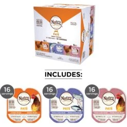 Nutro Perfect Portions Grain-Free Variety Pack Chicken, Salmon & Tuna, Chicken & Liver Pate Recipe Adult Wet Cat Food Trays 14 Nutro Perfect Portions Grain-Free Variety Pack Chicken, Salmon & Tuna, Chicken & Liver Pate Recipe Adult Wet Cat Food Trays -Almo nature Sales 148864 PT3. AC SS1800 V1702678347