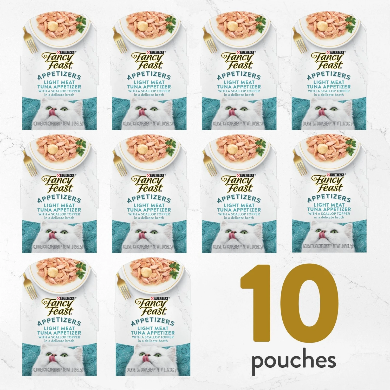 Fancy Feast Appetizers Light Meat Tuna With A Scallop Topper Lickable Cat Treats 9 Fancy Feast Appetizers Light Meat Tuna With A Scallop Topper Lickable Cat Treats - Image 7