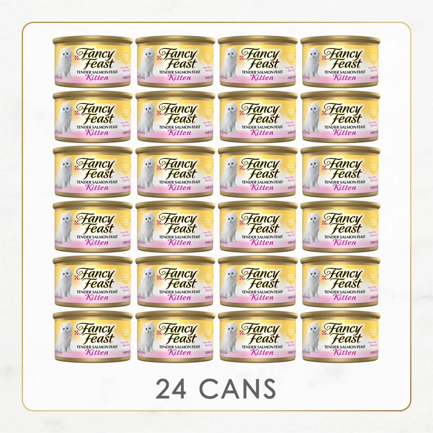 Fancy Feast Kitten Tender Salmon Feast Canned Cat Food 4 Fancy Feast Kitten Tender Salmon Feast Canned Cat Food - Image 2