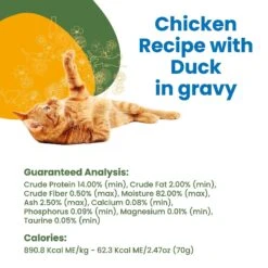 Almo Nature HQS Complete Chicken With Duck Grain-Free Canned Cat Food -Almo nature Sales 150643 PT4. AC SS1800 V1632848821