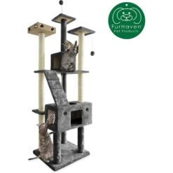 Tiger Tough Double Decker Playground 69.3-in Faux Fur Cat Tree & Condo -Almo nature Sales 152645 PT3. AC SS1800 V1618277551