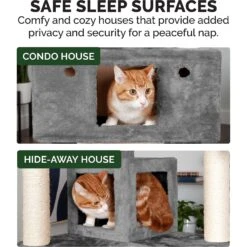 Tiger Tough Double Decker Playground 69.3-in Faux Fur Cat Tree & Condo -Almo nature Sales 152645 PT5. AC SS1800 V1618280508