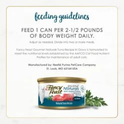 Fancy Feast Gourmet Naturals Tuna Recipe In Gravy Canned Cat Food -Almo nature Sales 155539 PT7. AC SS1800 V1677102920