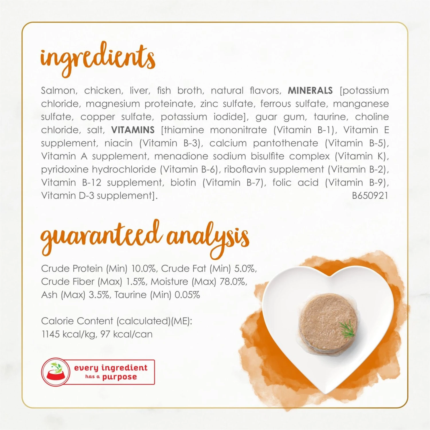 Fancy Feast Gourmet Naturals Wild Alaskan Salmon Recipe Pate Canned Cat Food, 3-oz, Case Of 12 8 Fancy Feast Gourmet Naturals Wild Alaskan Salmon Recipe Pate Canned Cat Food, 3-oz, Case Of 12 - Image 6