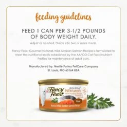 Fancy Feast Gourmet Naturals Wild Alaskan Salmon Recipe Pate Canned Cat Food, 3-oz, Case Of 12 18 Fancy Feast Gourmet Naturals Wild Alaskan Salmon Recipe Pate Canned Cat Food, 3-oz, Case Of 12 -Almo nature Sales 155549 PT7. AC SS1800 V1677102861