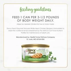 Fancy Feast Gourmet Naturals White Meat Chicken Recipe Pate Canned Cat Food, 3-oz, Case Of 12 -Almo nature Sales 155551 PT7. AC SS1800 V1677102859
