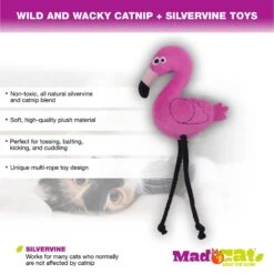 Mad Cat Flingin' Flamingo Catnip & Silvervine Cat Toy 12 Mad Cat Flingin' Flamingo Catnip & Silvervine Cat Toy -Almo nature Sales 157304 PT5. AC SS1800 V1546534840