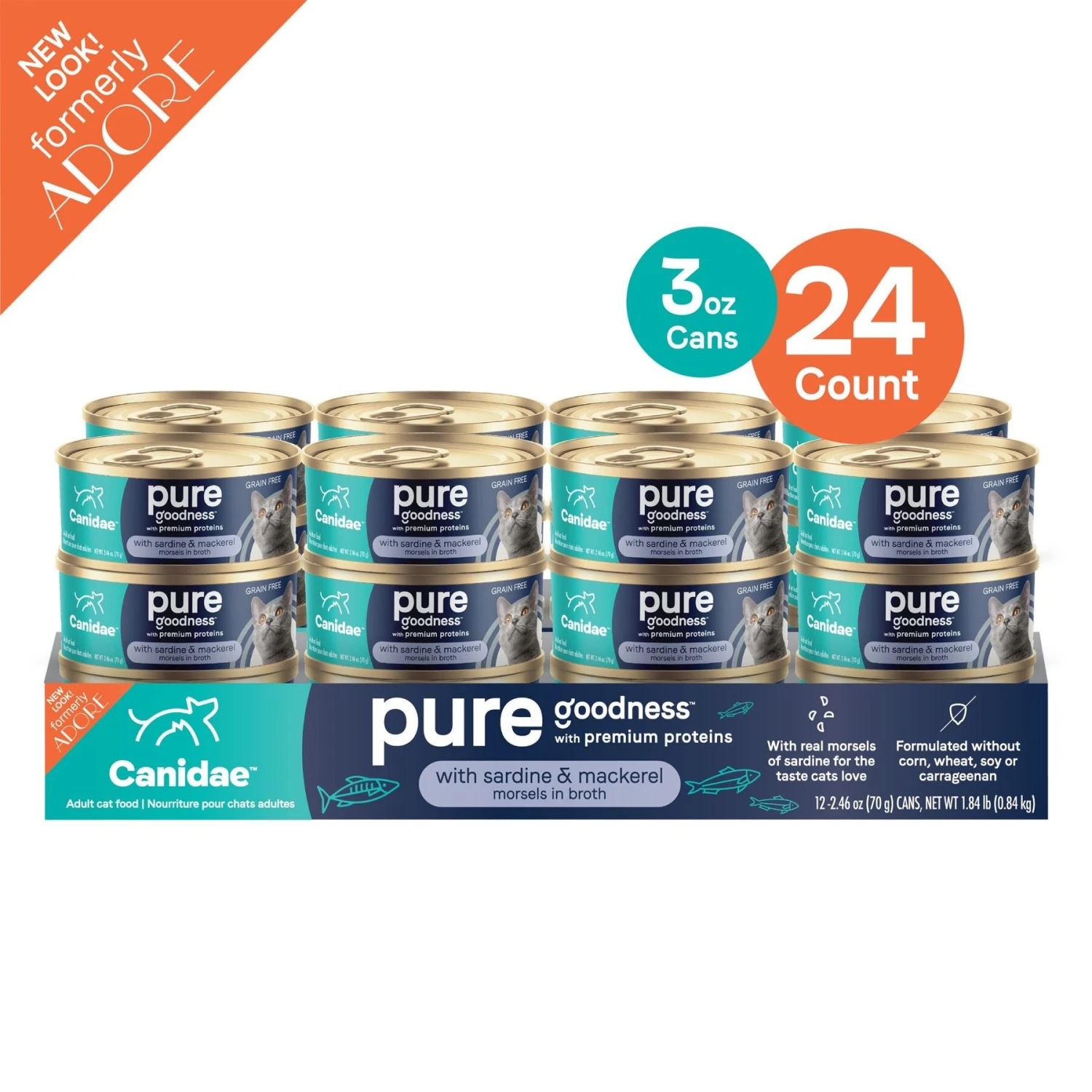 CANIDAE Adore Grain-Free Sardine & Mackerel In Broth Canned Cat Food 5 CANIDAE Adore Grain-Free Sardine & Mackerel In Broth Canned Cat Food - Image 3
