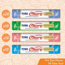 Inaba Churu Tuna Puree Variety Pack Grain-Free Lickable Cat Treat -Almo nature Sales 157714 PT2. AC SS1800 V1635975438
