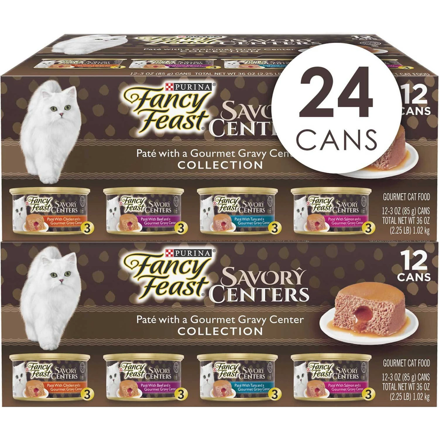 Fancy Feast Savory Centers Variety Pack Canned Cat Food 3 Fancy Feast Savory Centers Variety Pack Canned Cat Food