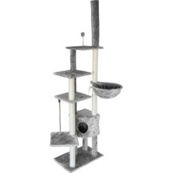 Tiger Tough Skyscraper Floor-to-Ceiling Faux Fur Cat Tree & Condo -Almo nature Sales 176086 PT2. AC SS1800 V1618280224