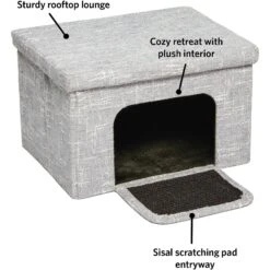 MidWest Curious Cube Cat Condo 8 MidWest Curious Cube Cat Condo -Almo nature Sales 176498 PT2. AC SS1800 V1582739085