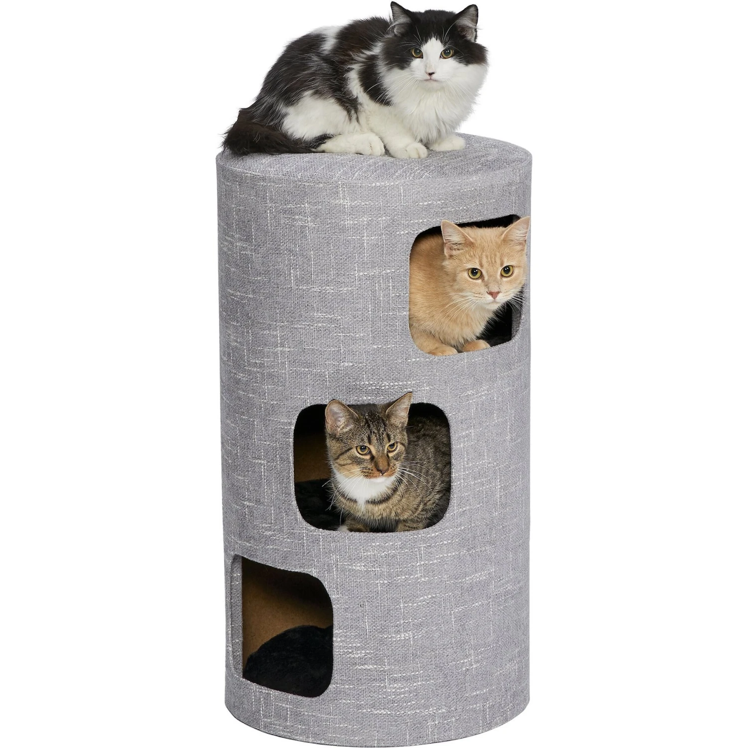 MidWest 3-Story Feline Nuvo Stella Cat Condo, Silver 3 MidWest 3-Story Feline Nuvo Stella Cat Condo, Silver