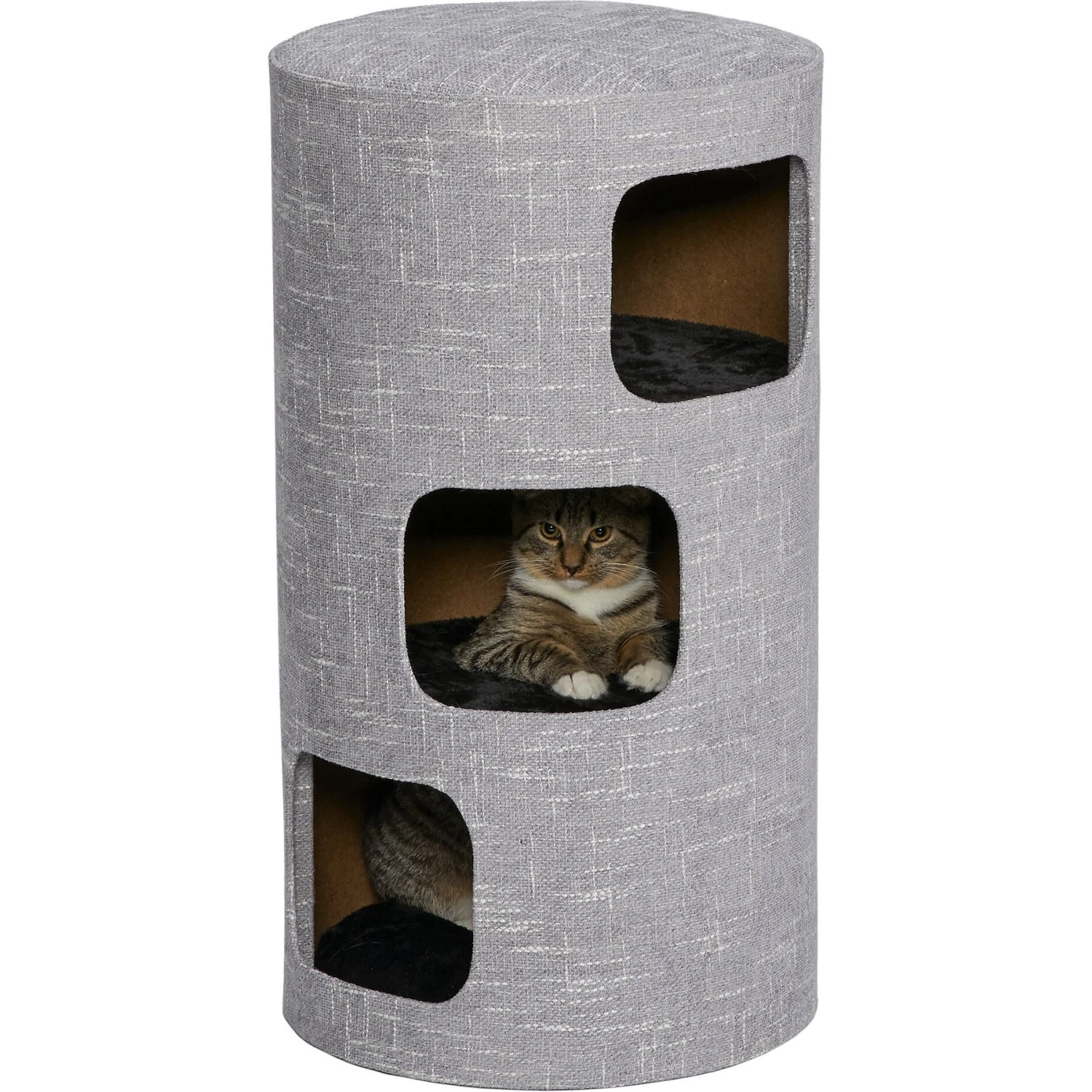 MidWest 3-Story Feline Nuvo Stella Cat Condo, Silver 4 MidWest 3-Story Feline Nuvo Stella Cat Condo, Silver - Image 2