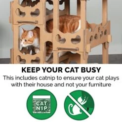 Tiger Tough Tower Playground 22.83-in Corrugated Cat Tree -Almo nature Sales 178843 PT4. AC SS1800 V1613085408