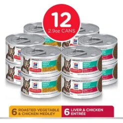 Hill's Science Diet Adult Perfect Weight Vegetable & Chicken & Liver & Chicken Variety Pack Canned Cat Food -Almo nature Sales 181105 PT1. AC SS1800 V1595607656