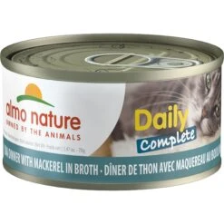 Almo Nature Daily Complete Tuna Dinner With Mackerel In Broth Canned Cat Food