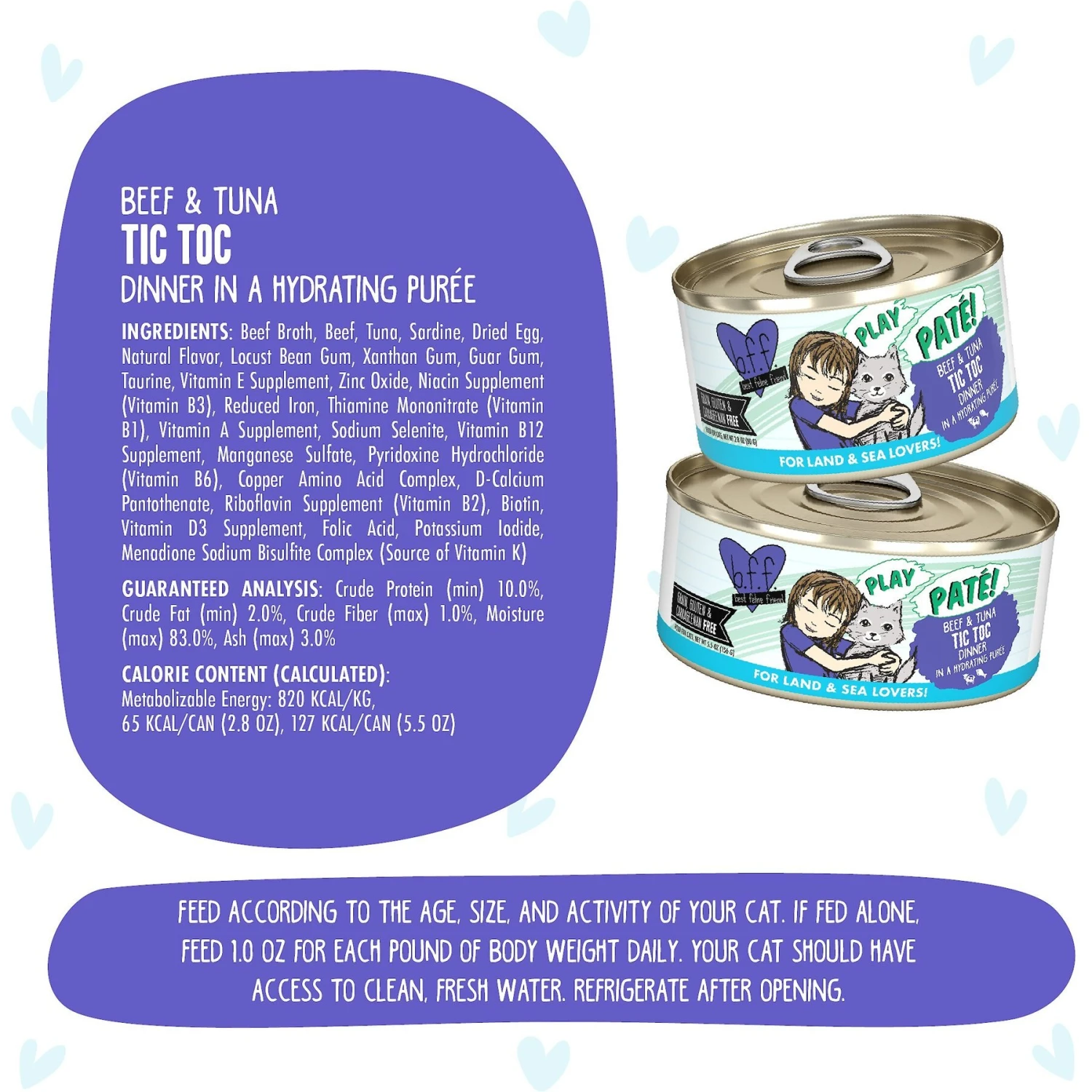 BFF Play Pate Lovers Beef & Tuna Tic Toc Wet Cat Food 9 BFF Play Pate Lovers Beef & Tuna Tic Toc Wet Cat Food - Image 7
