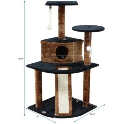 Go Pet Club 47-in Faux Fur Cat Tree & Condo -Almo nature Sales 197657 PT3. AC SS1800 V1671226285