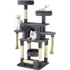 Go Pet Club 57.5-in Faux Fur Cat Tree & Condo -Almo nature Sales 197672 PT1. AC SS1800 V1587483776