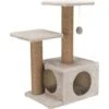 TRIXIE Valencia 28-in Plush Cat Tree & Scratching Post With Condo & Cat Toy -Almo nature Sales 204179 MAIN. AC SS1800 V1570558923