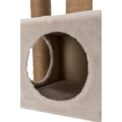 TRIXIE Valencia 28-in Plush Cat Tree & Scratching Post With Condo & Cat Toy -Almo nature Sales 204179 PT4. AC SS1800 V1570558978