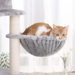 FEANDREA 55.1-in Faux Fleece Cat Tree & Condo -Almo nature Sales 205247 PT6. AC SS1800 V1648064518