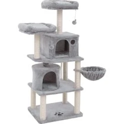 FEANDREA 55.1-in Faux Fleece Cat Tree & Condo -Almo nature Sales 205247 PT7. AC SS1800 V1648063922