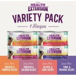 Health Extension Variety Pack Grain-Free Canned Cat Food, 2.8-oz, Case Of 24 -Almo nature Sales 209674 PT1. AC SS1800 V1626816389