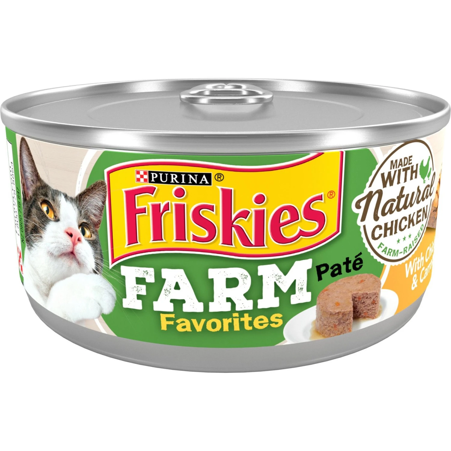 Friskies Farm Favorites Chicken & Carrots Pate Wet Cat Food, 5.5-oz Can, Case Of 24 3 Friskies Farm Favorites Chicken & Carrots Pate Wet Cat Food, 5.5-oz Can, Case Of 24