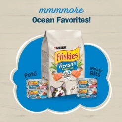 Friskies Ocean Favorites Meaty Bits Tuna, Crab & Brown Rice Natural Wet Cat Food, 5.5-oz Can, Case Of 24 16 Friskies Ocean Favorites Meaty Bits Tuna, Crab & Brown Rice Natural Wet Cat Food, 5.5-oz Can, Case Of 24 -Almo nature Sales 215190 PT5. AC SS1800 V1699396459