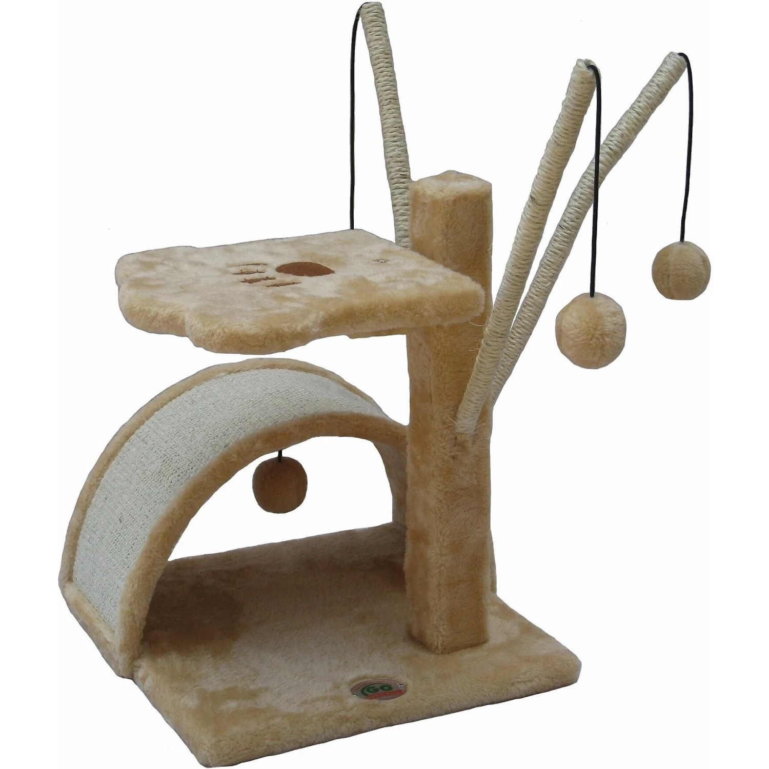 Go Pet Club 22-in Cat Tree Condo & Scratching Pad 5 Go Pet Club 22-in Cat Tree Condo & Scratching Pad - Image 3