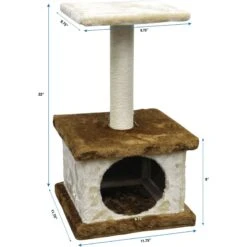 Go Pet Club 22-in Economical Cat Tree Condo, Beige/Brown 9 Go Pet Club 22-in Economical Cat Tree Condo, Beige/Brown -Almo nature Sales 216916 PT3. AC SS1800 V1671226226