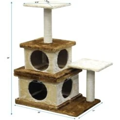 Go Pet Club 32-in Economical Cat Tree House, Beige/Brown 9 Go Pet Club 32-in Economical Cat Tree House, Beige/Brown -Almo nature Sales 216954 PT3. AC SS1800 V1671226285