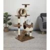 Go Pet Club 51.5-in Cat Tree Condo, Beige/ Brown