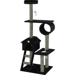 Go Pet Club 60-in Sisal Posts Cat Tree Condo, Black 8 Go Pet Club 60-in Sisal Posts Cat Tree Condo, Black -Almo nature Sales 217082 pt2. AC SS1800 V1579195387
