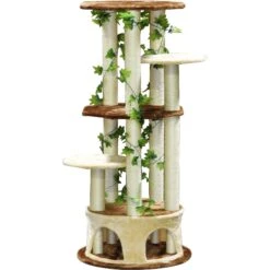 Go Pet Club 61-in Forest With Leaves Cat Tree, Beige/ Brown 7 Go Pet Club 61-in Forest With Leaves Cat Tree, Beige/ Brown -Almo nature Sales 217097 pt2. AC SS1800 V1579195411