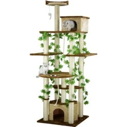 Go Pet Club 85-in Forest With Leaves Cat Tree, Beige/ Brown 8 Go Pet Club 85-in Forest With Leaves Cat Tree, Beige/ Brown -Almo nature Sales 217158 PT2. AC SS1800 V1702056827