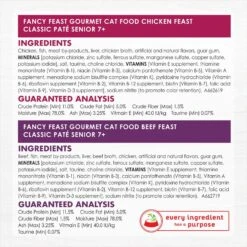 Fancy Feast Senior 7+ Chicken, Beef & Tuna Feasts Variety Pack Canned Cat Food -Almo nature Sales 217432 PT6. AC SS1800 V1691422363