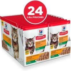 Hill's Science Diet Kitten Tender Chicken Recipe Cat Food, 2.8-oz Pouch, Case Of 24 -Almo nature Sales 218059 PT2. AC SS1800 V1581441008