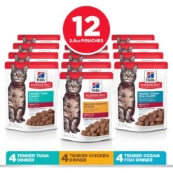 Hill's Science Diet Adult Tender Dinner Variety Pack Cat Food, 2.8-oz Pouch, Case Of 12 13 Hill's Science Diet Adult Tender Dinner Variety Pack Cat Food, 2.8-oz Pouch, Case Of 12 -Almo nature Sales 218075 PT2. AC SS1800 V1581441189
