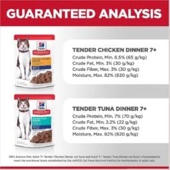 Hill's Science Diet Adult 7+ Tender Dinner Variety Pack Cat Food, 2.8-oz Pouch, Case Of 12 -Almo nature Sales 218077 PT6. AC SS1800 V1598142088