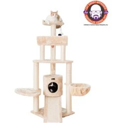Armarkat 58-in Cat Tower & Ramp Cat Tree, Beige -Almo nature Sales 218997 PT2. AC SS1800 V1603298181