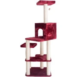 Armarkat 69-in Faux Fur Covered House & Cat Tree -Almo nature Sales 218999 PT6. AC SS1800 V1603333305