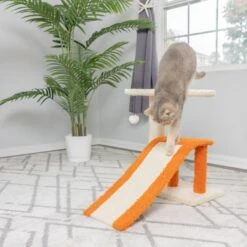 Armarkat Real Wood Sisal Carpet Ramp & Two-Level Platform Cat Tree -Almo nature Sales 219008 PT2. AC SS1800 V1603326092