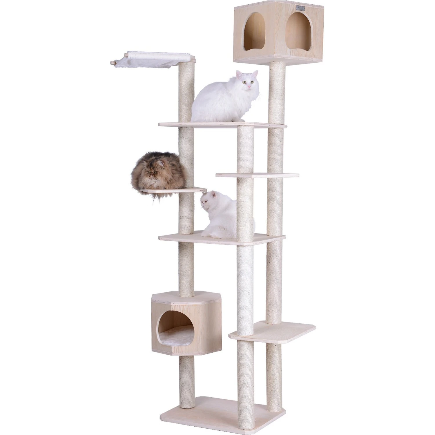 Armarkat 89-in Premium Scots Pine Cat Tree Tower 3 Armarkat 89-in Premium Scots Pine Cat Tree Tower